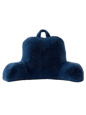 NEW Pillowfort Kids Size Navy Blue Plush Backrest Pillow